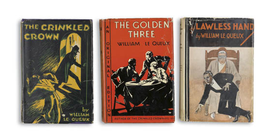 Appraisal: LE QUEUX WILLIAM American First Editions in dust jackets Group