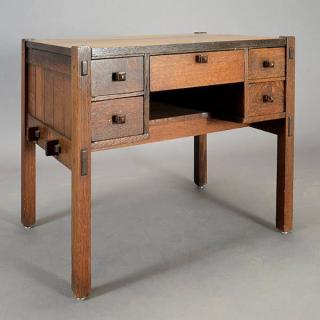 Appraisal: Gustav Stickley Table Desk Length inches Width inches Height inches