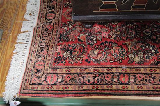 Appraisal: ORIENTAL STYLE RUG Small area rug in the manner of