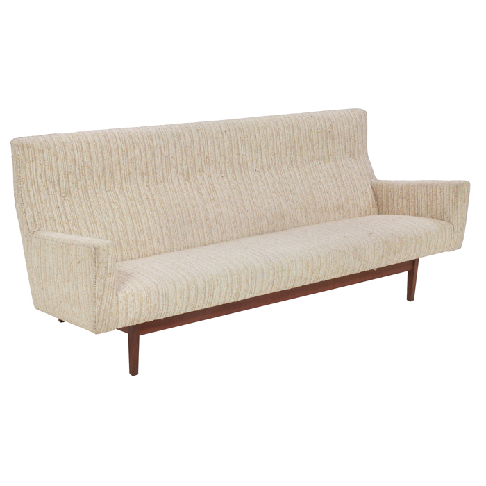 Appraisal: Jens Risom sofa by Jens Risom Design Inc solid walnut