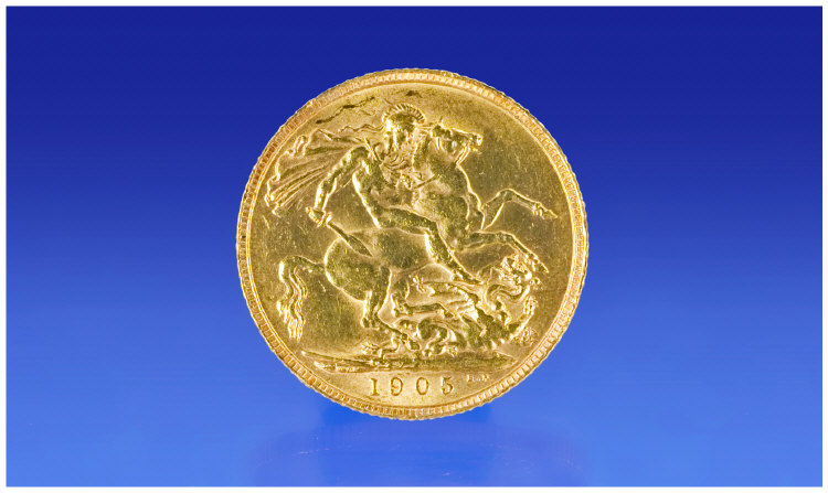 Appraisal: Edward VII Full Sovereign