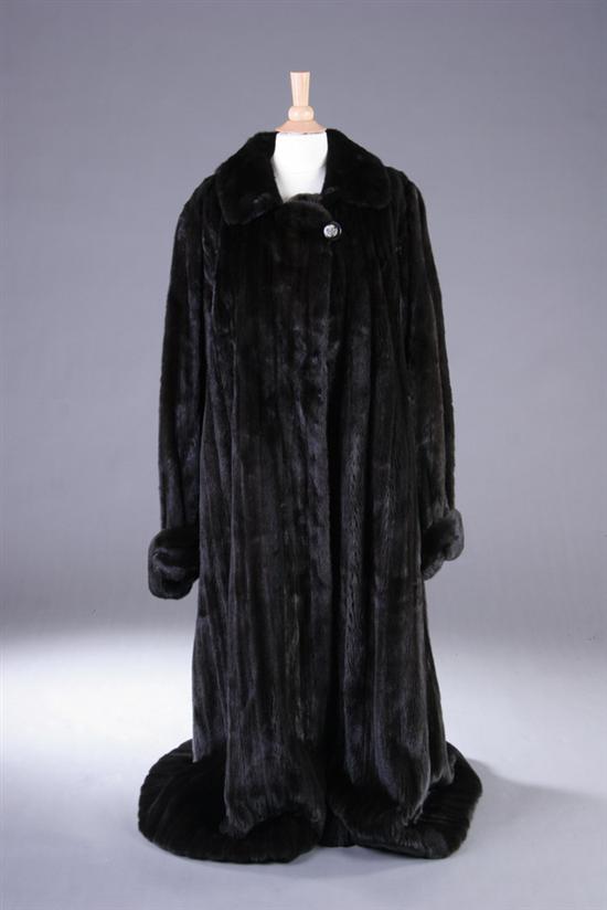 Appraisal: LADY'S MINK FULL-LENGTH COAT Alaska Fur Gallery Anchorage Alaska Black