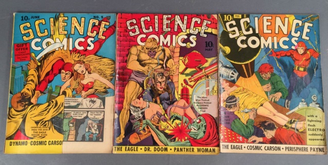 Appraisal: Science Comics Nos Feb May June ' Ungraded unrestored Most