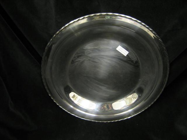 Appraisal: Towle Sterling Silver Round Tray diameter inscription on reverse rope