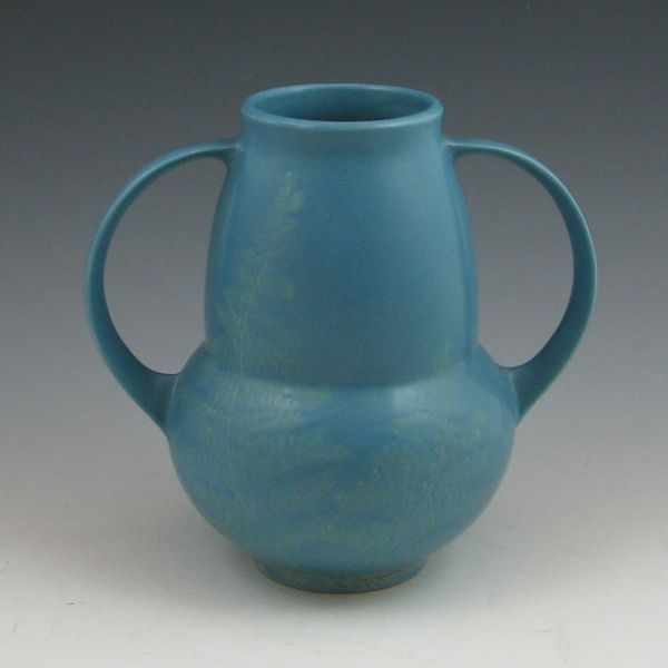 Appraisal: Roseville Windsor - '' handled fern vase in blue Although