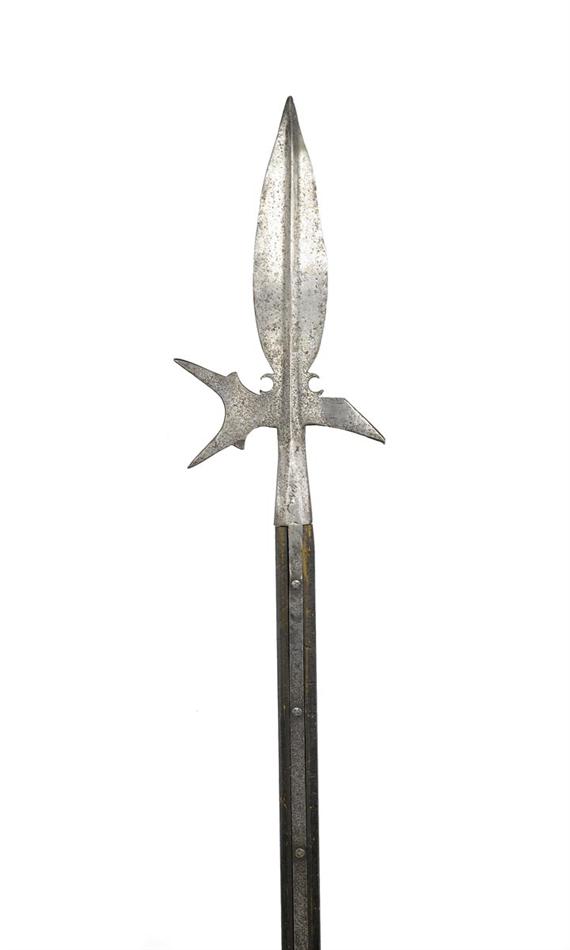 Appraisal: PARTISAN HALBERD German or Swiss early th century Leaf shaped