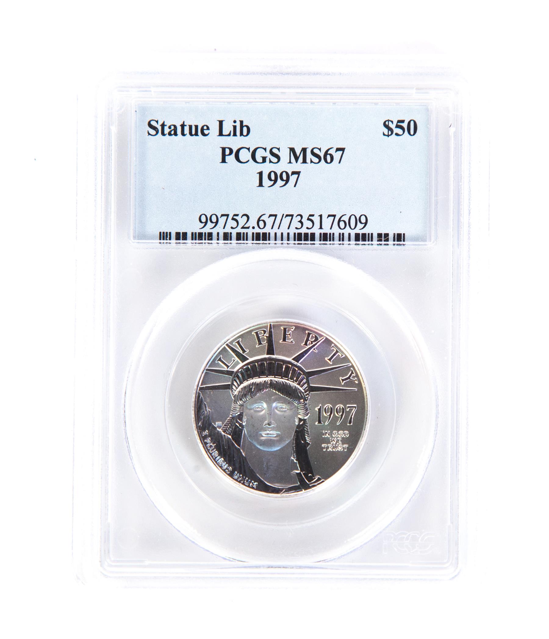 Appraisal: HALF OUNCE PLATINUM EAGLE Statue of Liberty MS PCGS