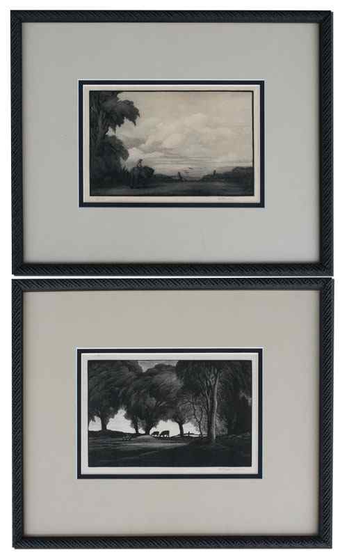 Appraisal: NASON Thomas American - Wood Engravings ''Under the Trees'' sight