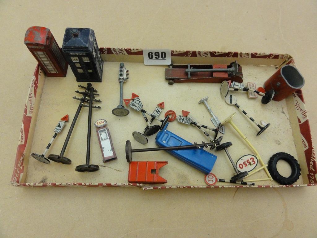 Appraisal: A collection of Dinky and other accessories for model vehicle