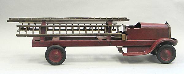 Appraisal: Turner Fire truck s era pressed steel US truck measuring