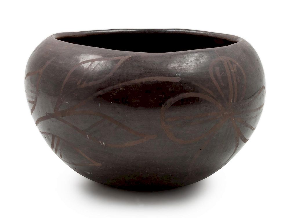 Appraisal: Santo Domingo Blackware Bowl height x diameter inches Kewa Blackware