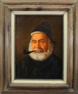 Appraisal: Lee Young - Portrait of an elderly gentleman Oil on