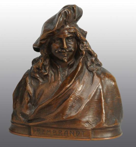 Appraisal: Bronze Rembrandt Bust Description No damage or repairs Condition Excellent