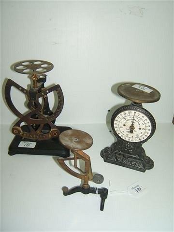 Appraisal: A VICTORIAN CAST IRON LETTER SCALES BY SALTER balance no