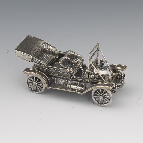 Appraisal: STERLING SILVER CAR MINIATURE STANLEY STEAMER THE FRANKLIN MINT x