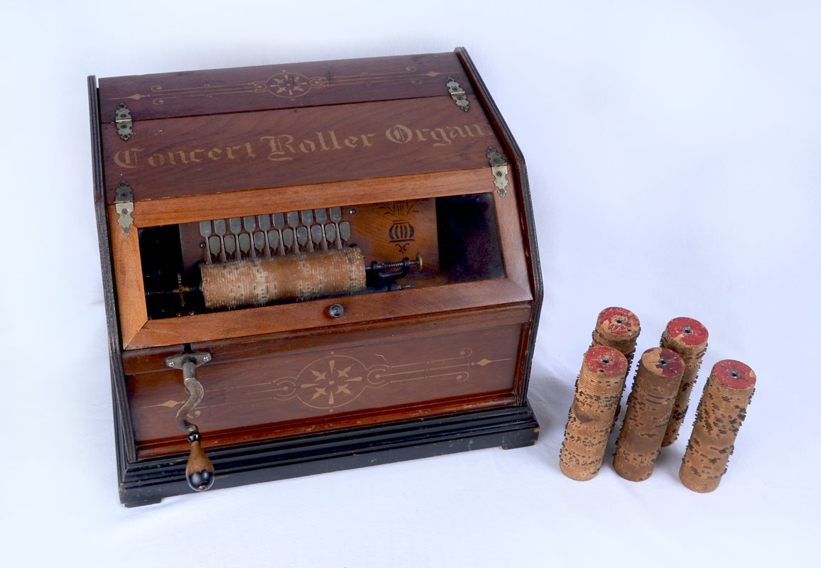 Appraisal: CONCERT ROLLER ORGAN WITH EXTRA COBS Late th century case