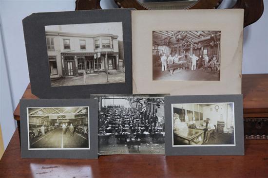 Appraisal: FIVE OCCUPATIONAL PHOTOGRAPHS American late th and early th century