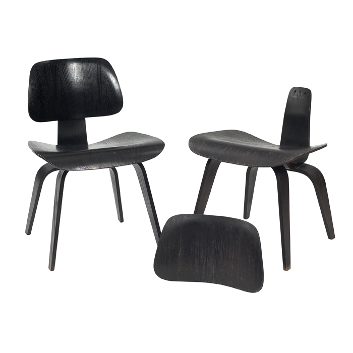 Appraisal: Charles and Ray Eames DCWs pair by Herman Miller s