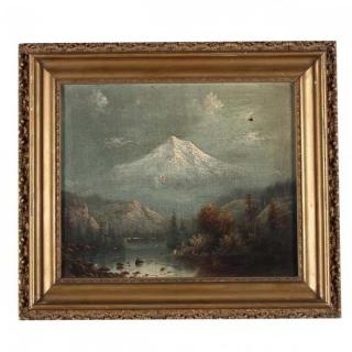 Appraisal: Eliza Barchus OR CA KS oil on canvas signed at