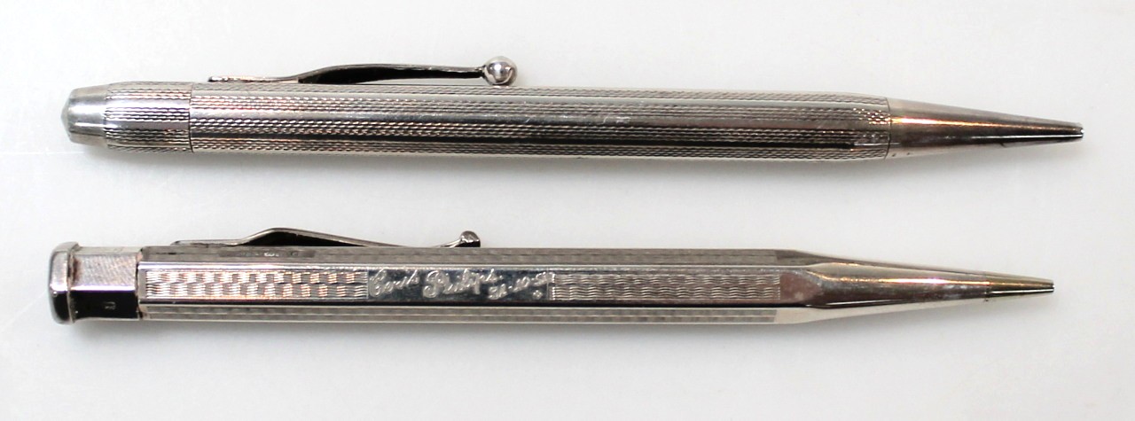 Appraisal: An Elizabeth II silver pencil by J M Co the