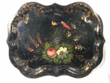 Appraisal: A large toleware tray circa cm x cm