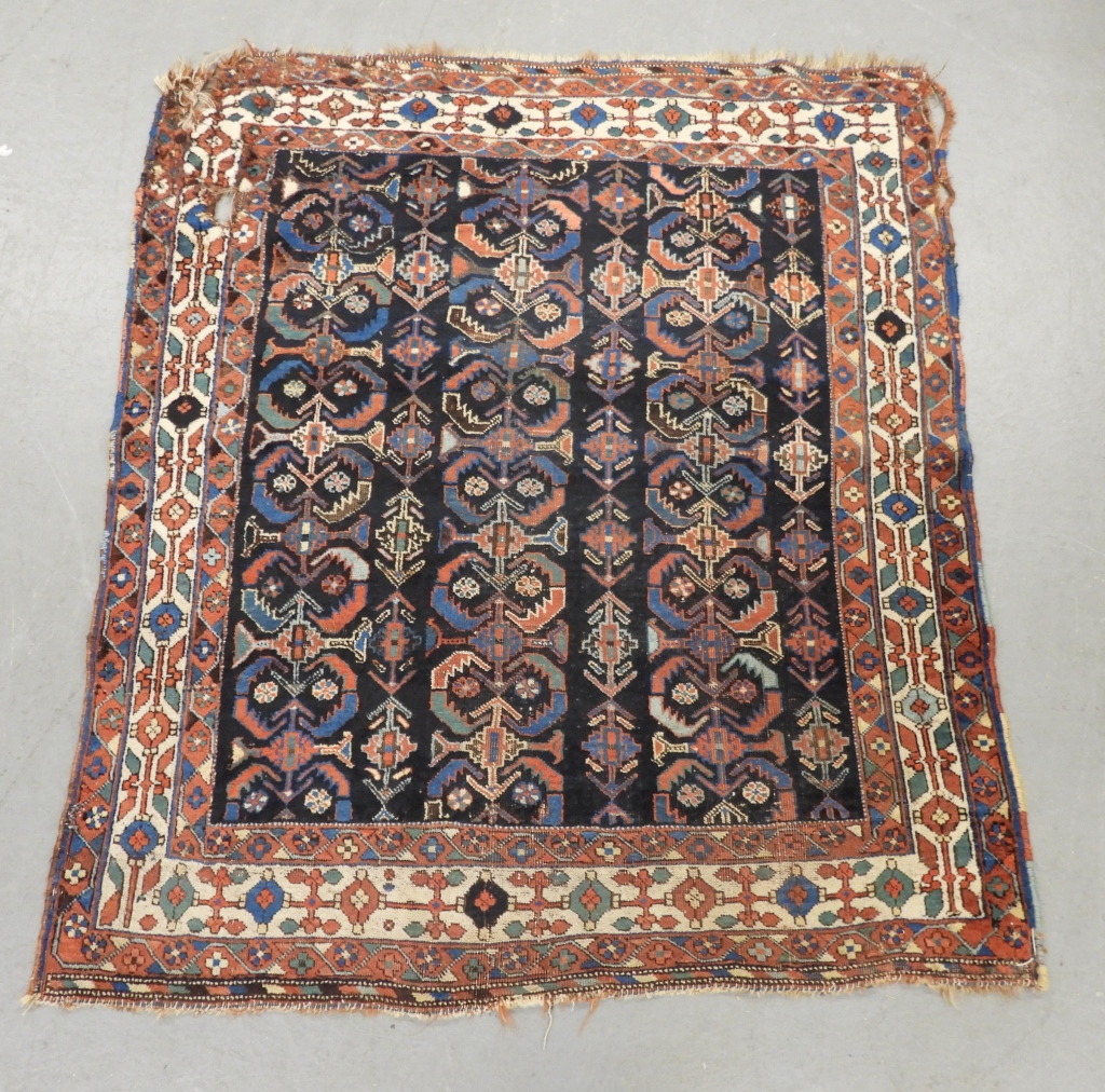 Appraisal: NAVY FIELD AFSHAR PERSIAN RUG Middle East th CenturyBlue navy