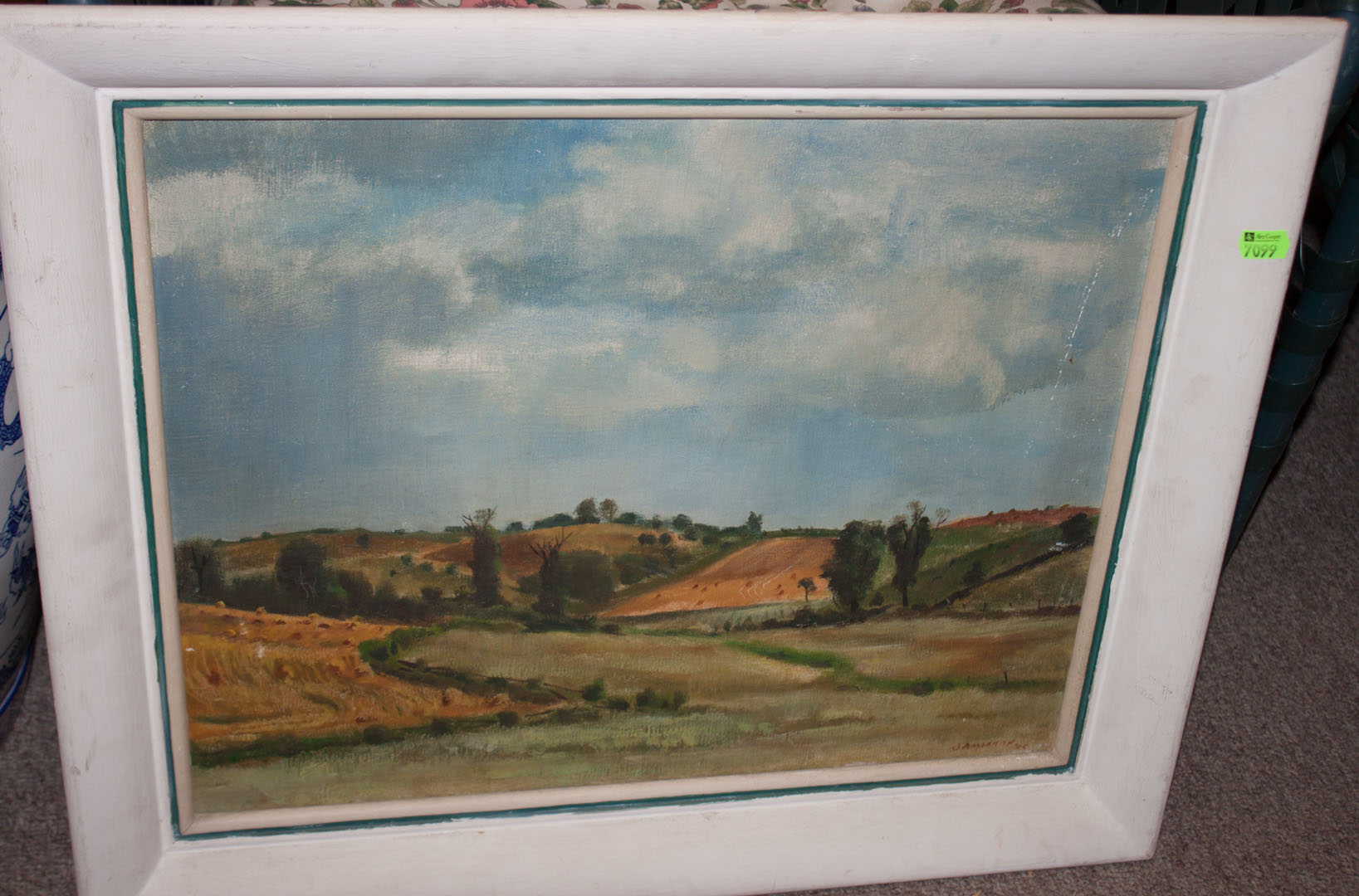 Appraisal: Mitchell Jamieson Landscape oil on canvas American - Signed and