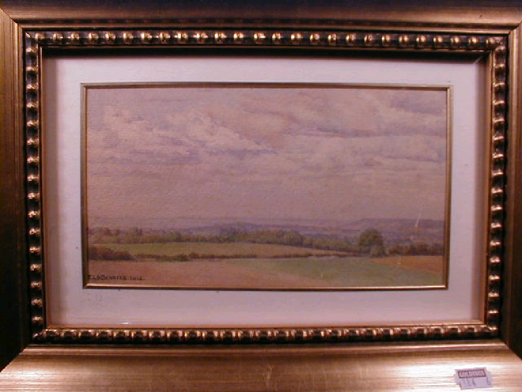 Appraisal: Two gilt framed rural landscape scenes one by E Benstead