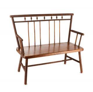 Appraisal: American Diminutive Child's Bench Likely Southern American likely Southern late