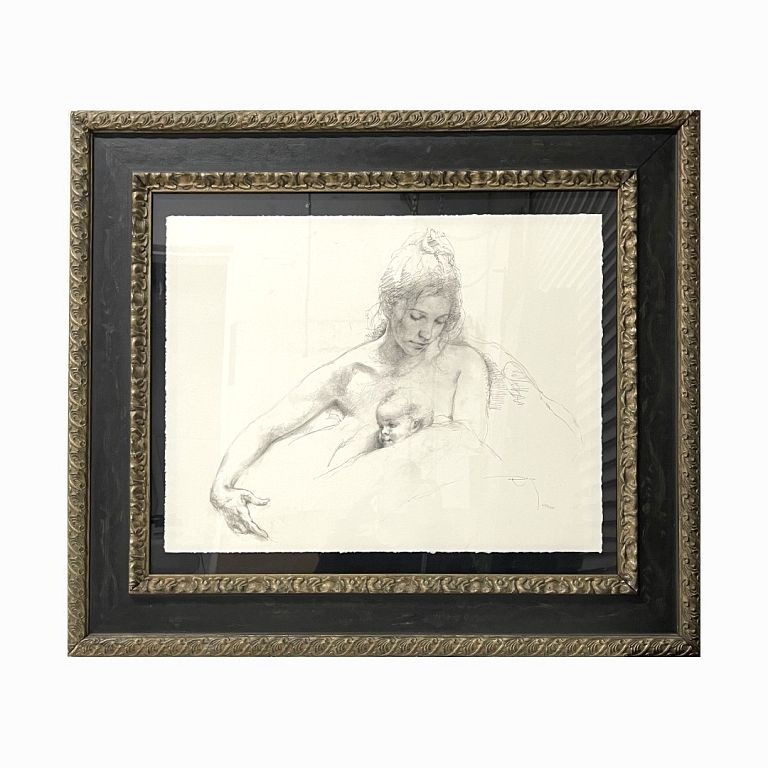 Appraisal: Luis Royo Spanish b Work on paper pencil signed beautiful