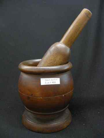 Appraisal: Wooden Mortar Pestle