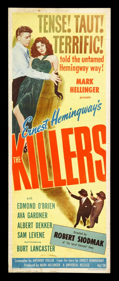 Appraisal: piece Movie Poster The Killers Universal Color litho insert format