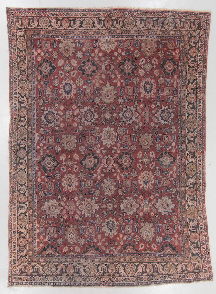 Appraisal: Semi-Antique Mahal Rug Persia ' '' x ' '' Semi-Antique