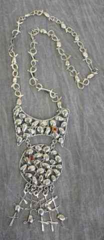 Appraisal: Signed Rachel Gera Sterling Necklace with PreciousStones Rachel Gera Israel