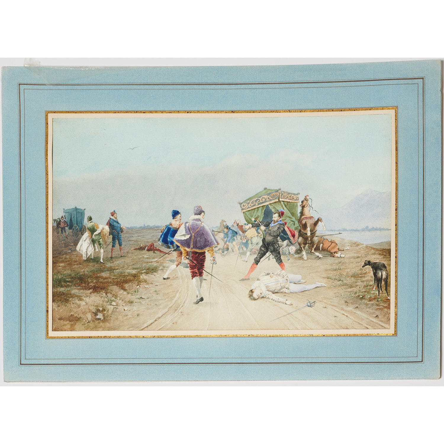 Appraisal: ROBERTO ROBERTI ATTRIB watercolor painting Attributed to Roberto Roberti Italian