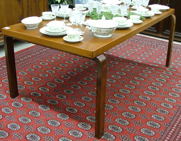 Appraisal: ALVAR ALTO DESIGN DINING TABLE Sweden designed c having a