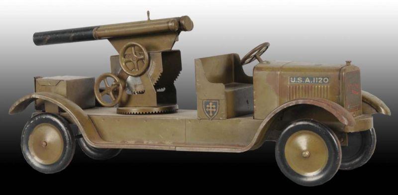 Appraisal: Pressed Steel Sonny Artillery Truck Description Circa Dayton Toy Specialty