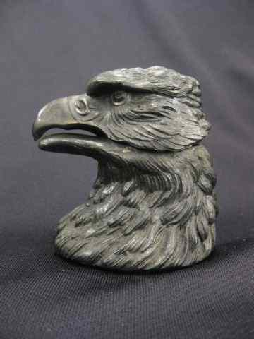 Appraisal: Antique Figural Inkwell birds head - '' tall