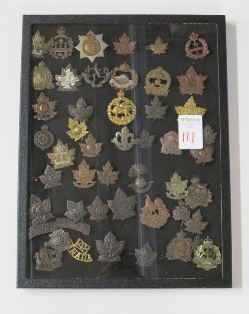 Appraisal: COLLECTION OF FORTY SIX CANADIAN EXPEDITIONARY FORCE CEF BADGES including