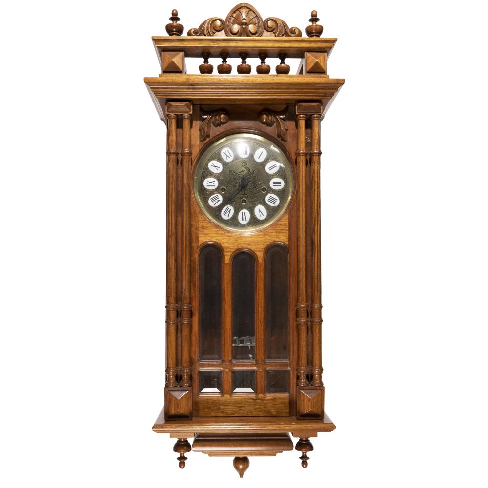 Appraisal: GAZO SAN MARCOS WALL CLOCKSerial SM W second version carved