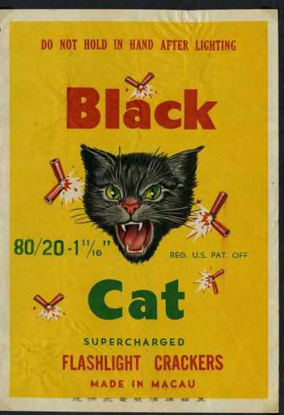 Appraisal: Black Cat Brick Label Class May be only example known