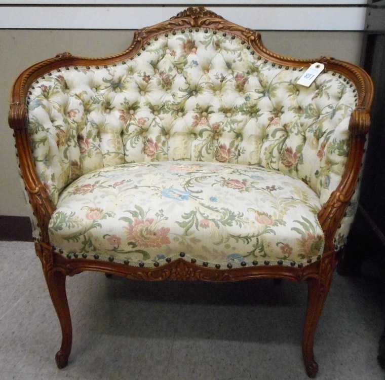 Appraisal: LOUIS XV STYLE MARQUISE American mid- th century having a