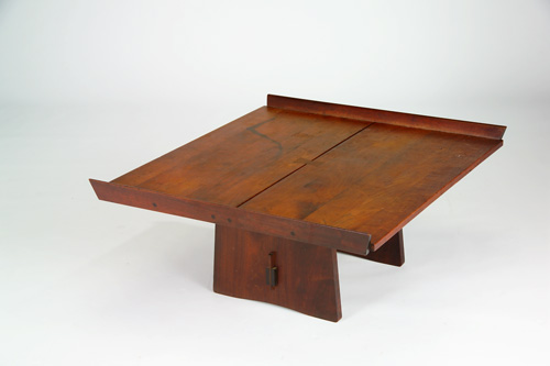 Appraisal: GEORGE NAKASHIMA Extremely rare Milkhouse table with single large butterfly