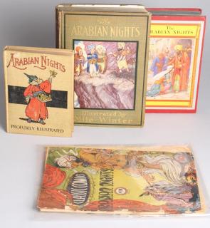 Appraisal: Antique Vintage Copies of Arabian Nights Three hardcover books illustrated