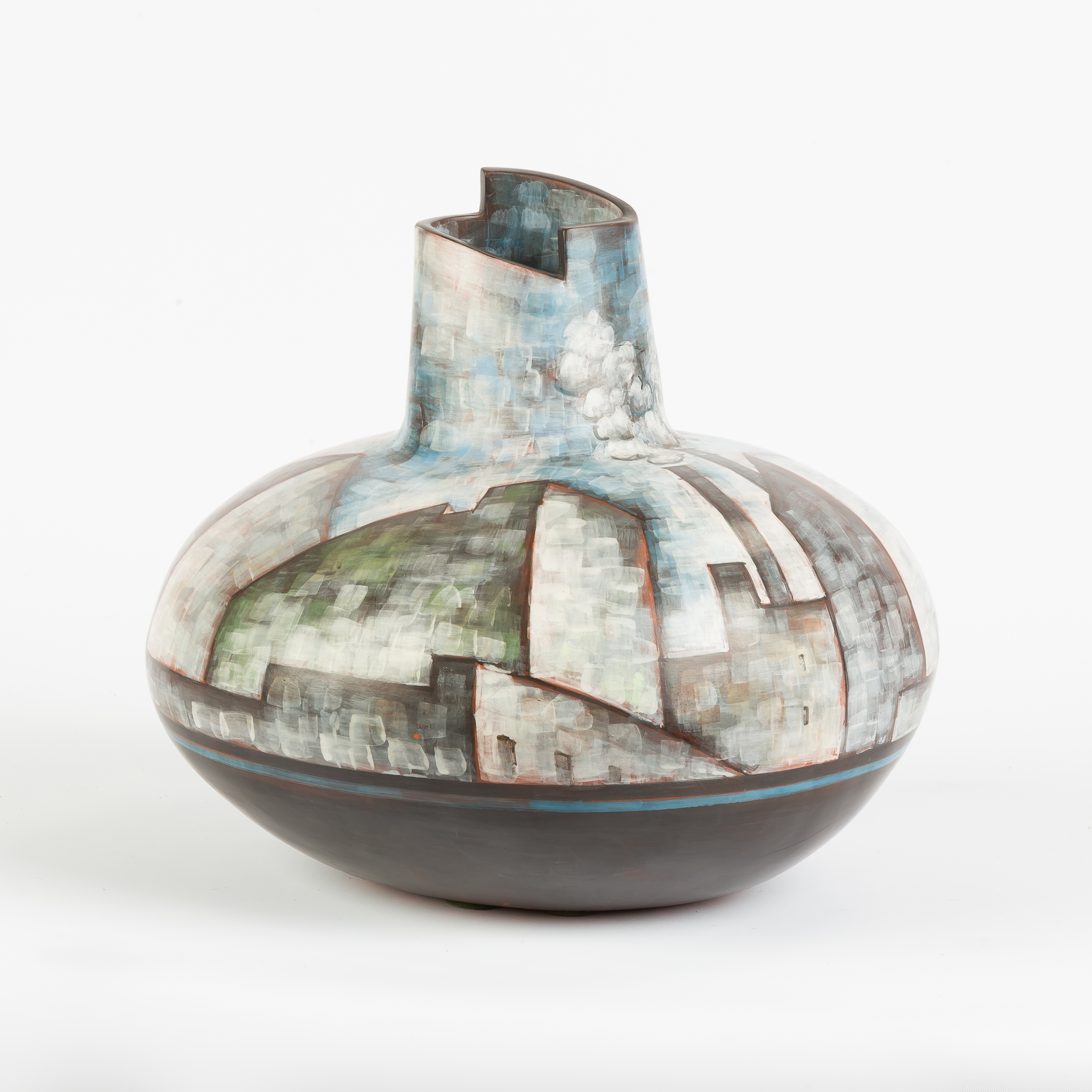 Appraisal: Lidya Buzio American - Rooftop Vessel c Signed