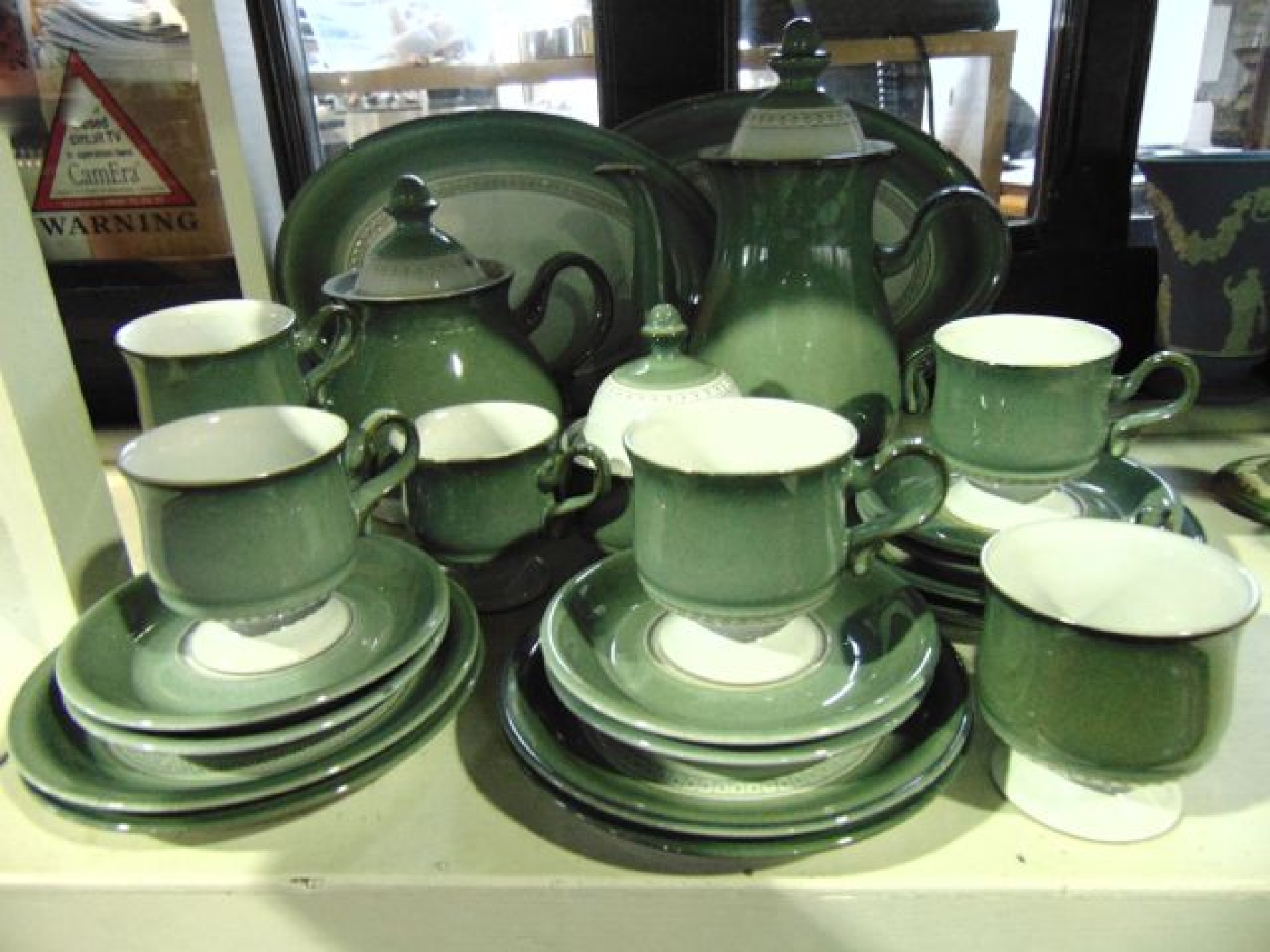 Appraisal: A quantity of Denby coffee and tea wares with pale