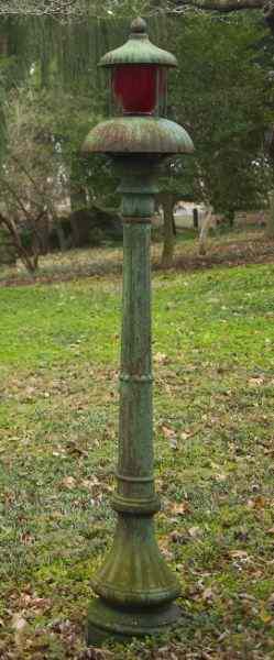 Appraisal: th Century Victorian Cast Iron Lamp Postmanufactured by George Cutter