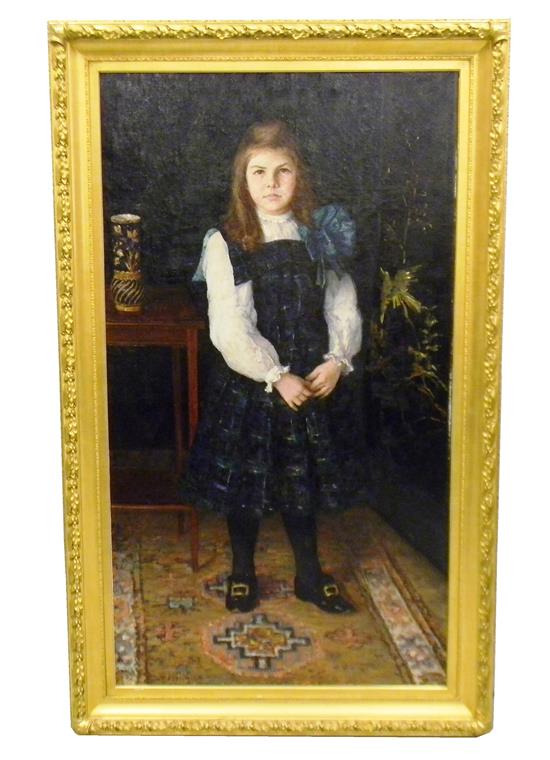 Appraisal: Gustave A Hoffman American - Portrait of Pauline Denison Hoffman