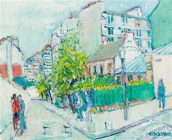 Appraisal: Sale Lot Yolande Ardissone French b Le Lapin Agile oil