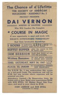 Appraisal: Vernon Dai David Frederick Wingfield Verner Dai Vernon Course in